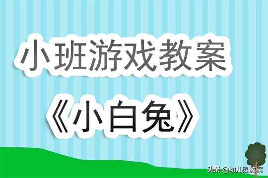 幼儿园小班游戏教案《小白兔》含反思 